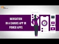 Navigation in a canvas app in Power Apps