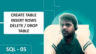 SQL MSSQL Create table Insert rows Delete and Drop table