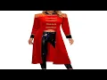 Womens Circus Ringmaster Cosplay Performance Costume Velvet Tailcoat Fringe Boards Re