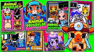 DIY Animal Hospital Blind Bag & Game Book Compilation | Dr. Harlow | 로블록스 동물병원 게임북 | ROBLOX Game
