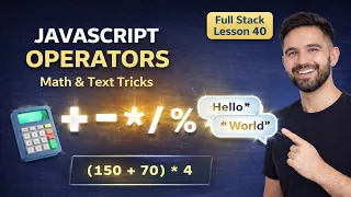 JavaScript Operators Explained Math Precedence String Concatenation Lesson 40