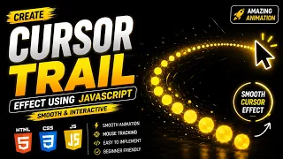 Create Cursor Trail Effect using HTML CSS JavaScript