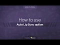 Auto Lip-Sync in character animation Tutorial