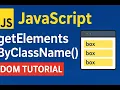JavaScript getElementsByClassName Tutorial DOM Manipulation for Beginners