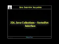 326 Java Collections - SortedSet Interface