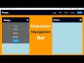 Responsive Navigation Bar using HTML CSS JavaScript in 2023 Responsive Navbar HTML CSS