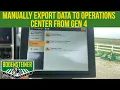 Manually Export Data From a Gen 4 Display to Operations Center