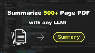 AI Summarize HUGE Documents Locally Langchain Ollama Python