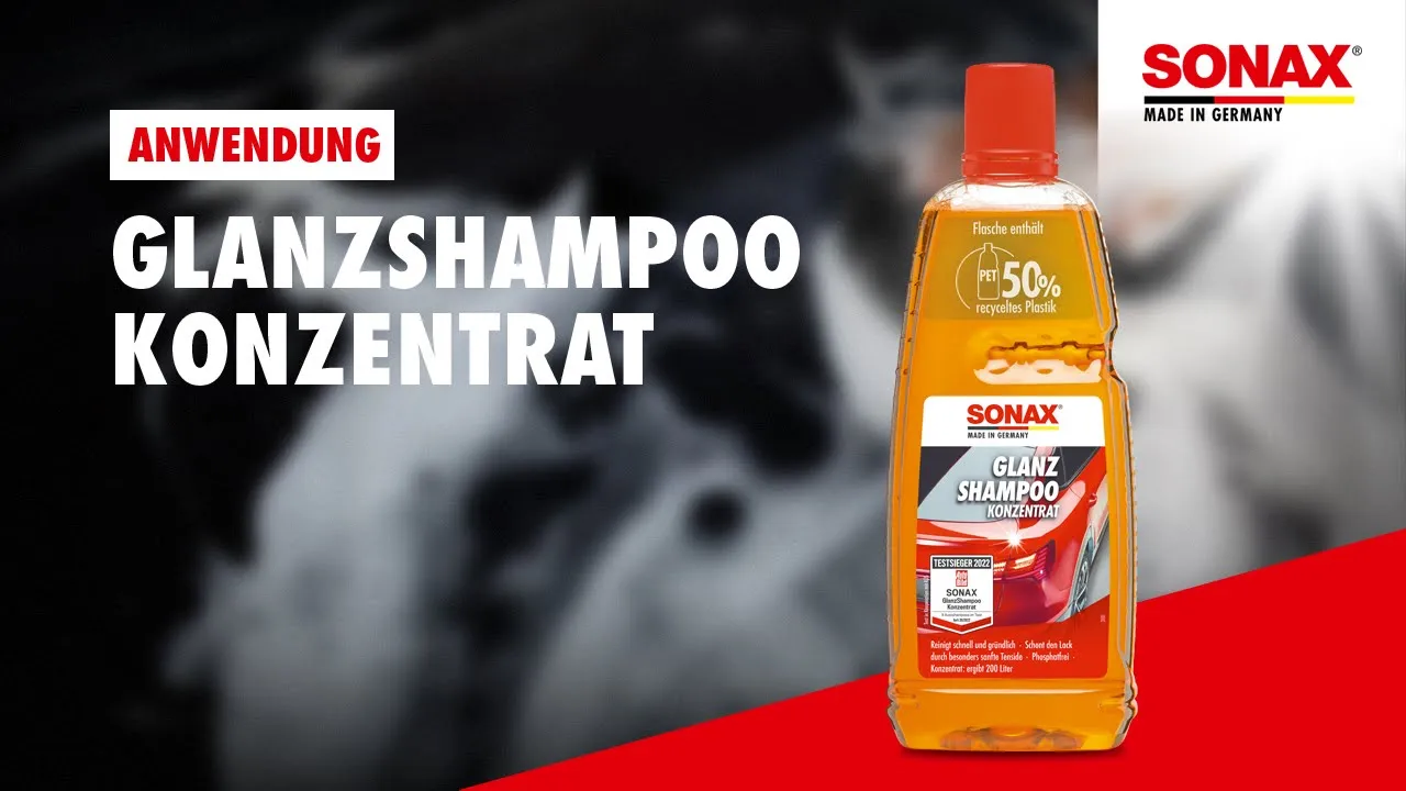 Anwendung SONAX GlanzShampoo