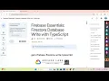 December Level 3 Firebase Essentials Firestore Database Write with TypeScript Lab