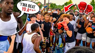 Biggest Trash Talker EVER Gets EXPOSED BAD! 1v1 Boxing In Houston!