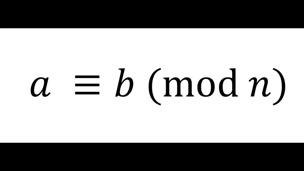 Modular arithmetic crash course