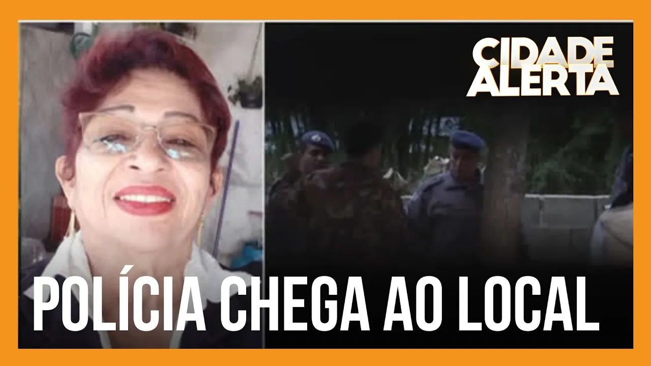 Policiais conversam com as filhas de dona Lu após denúncia