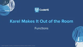 Karel Adventures - Functions