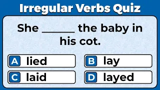 Irregular Verbs Quiz CAN YOU SCORE 15 15 Challenge 2 