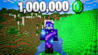 جمعت 1 000 000 إيميرلد في خلال 100 يوم في ماين كرافت 