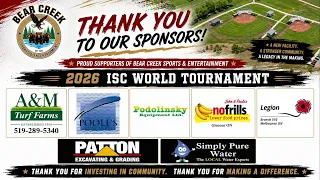 ISC World Tournament Men s Fastball Day 8 at Bear Creek - Semi Finals August 15 2026