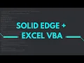 Solid Edge Excel VBA