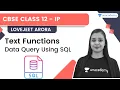 Text Functions Data Query Using SQL CBSE CLASS 12 - IP Lovejeet Arora