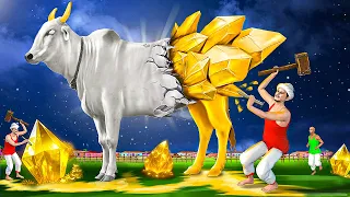 MAGICAL GOLDEN CRYSTAL COW | Hindi Kahaniyan | Hindi Stories | Kahani | Cartoon | Stories