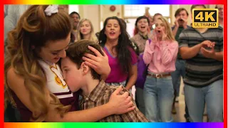 young sheldon when a hot girl hug sheldon sheldon cooper