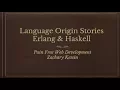 Programming Langauge Origin Stories