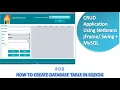 how to create database table in sqlyog