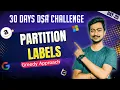 Partition Labels Leetcode 763 - Greedy Algorithm Solution Day 25 of 30 Days DSA Challenge