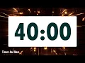 40 minute timer LOUD ALARM