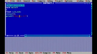 How to program to Subtract two Decimal numbers in c programming