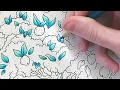 How to Color Small Leaves Adult Coloring Tutorial Tales from the Witch s Cottage by Hanna Karlzon