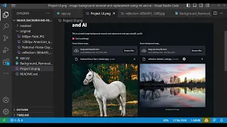 Building Streamlit UI for Image Background Removal using ML and AI in Python
