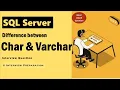Char and Varchar in SQL Server Interview Questions SQL Data Type