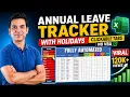Annual LEAVE TRACKER With Holidays Track and Manage Employee Leaves with Ease Leave Tracker