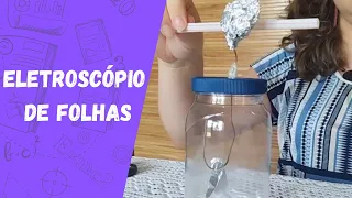 Como funciona um Eletroscópio de folhas | Experimento de eletrostática