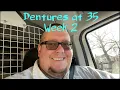 Week 2 with immediate dentures after 24 teeth extracted Dentures at 35