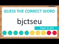 Scrambled Word Game Can You Unscramble These Words 7 Letters