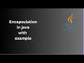 Encapsulation in java Data Hiding in java OOPs concepts in java in hindi