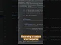 Returning custom error response