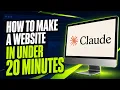 How To Create Your Own Website in 20 Minutes With AI