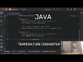Temperature converter Learning java as a beginner