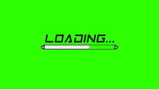 Loading Bar 9 Green Screen Chroma Key 