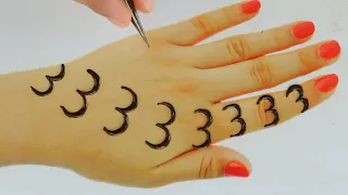 WOW! Latest Simple Backhand Mehndi design - Easy Trick Mehandi design for hands - Just mehndi design