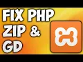 How to Install PHP GD ZIP Extension in XAMPP - Fix PHP library GD ZIP Not Installed or Enabled