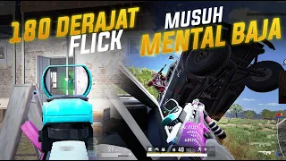 GILAAA !! KETEMU MUSUH MENTAL BAJA NABRAKNYA BEGINIAN & 180 DERAJAT FLICK !! #pubg