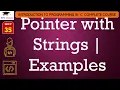 L35 Pointer with Strings Examples Introduction to C Programming Lectures in Hindi