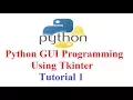Python GUI Programming using Tkinter Introduction and using Buttons