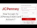 How To Login To JCPenney Credit Card Account JC Penney Credit Card Login for Online Payments