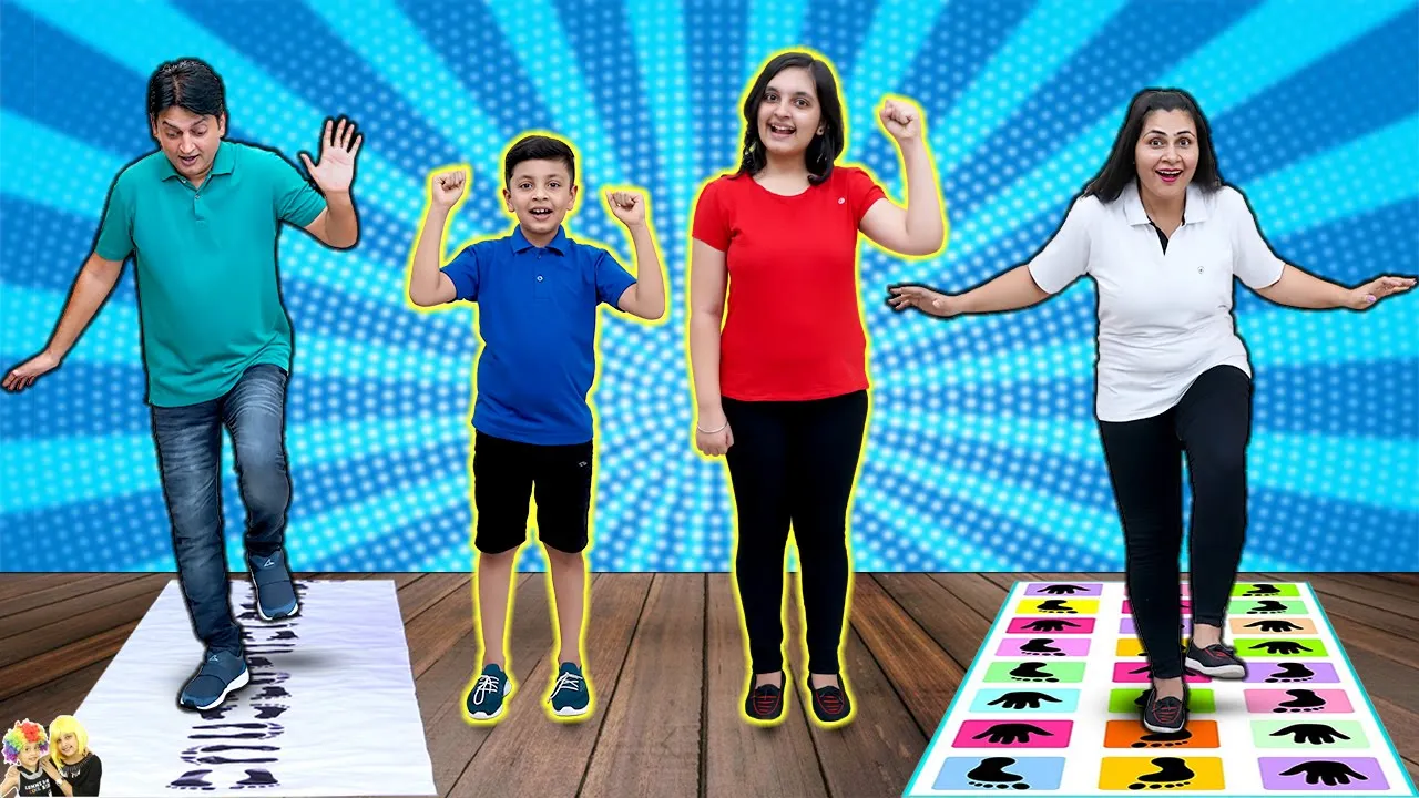 HOP SCOTCH | Family Challenge Jumping Jack | Aayu and Pihu Show