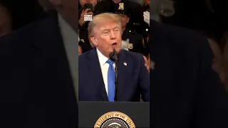 Trump focuses on violent crime reduction as he boosts Blakeman at NY police academy